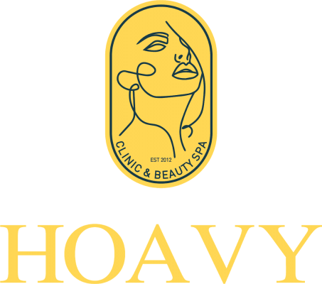 Logo hoa vy clinic and beauty spa no background