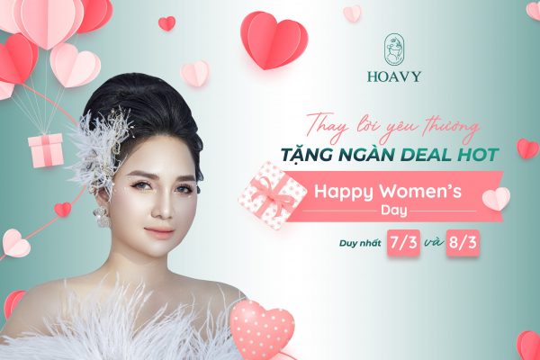 mùng 8 tháng 3 thay lời yêu thương tặng ngàn deal hot thẩm mỹ viện hoa vy hải phòng