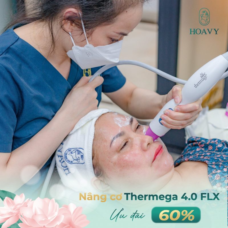 nâng cơ mặt thermega 4.0 flx ưu đãi 60 phần trăm tại thẩm mỹ viện hoa vy hải phòng