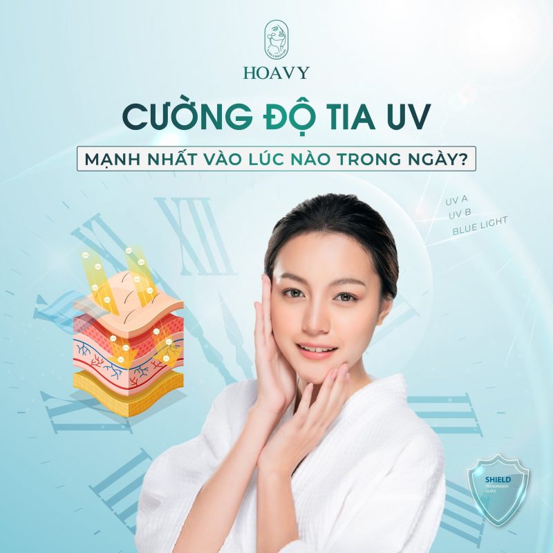 CƯỜNG ĐỘ TIA UV MẠNH NHẤT VÀO LÚC NÀO TRONG NGÀY - tmv hoavy