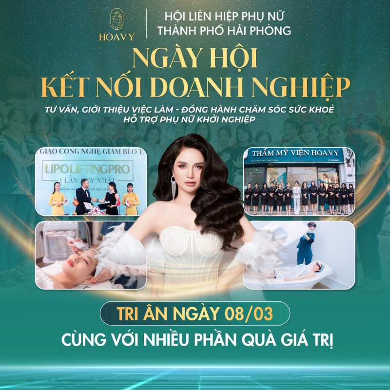 Ngày hội kết nối doanh nghiệp - Tư vấn, giới thiệu việc làm - Đồng hành chăm sóc sức khoẻ làm đẹp - Hỗ trợ phụ nữ khởi nghiệp