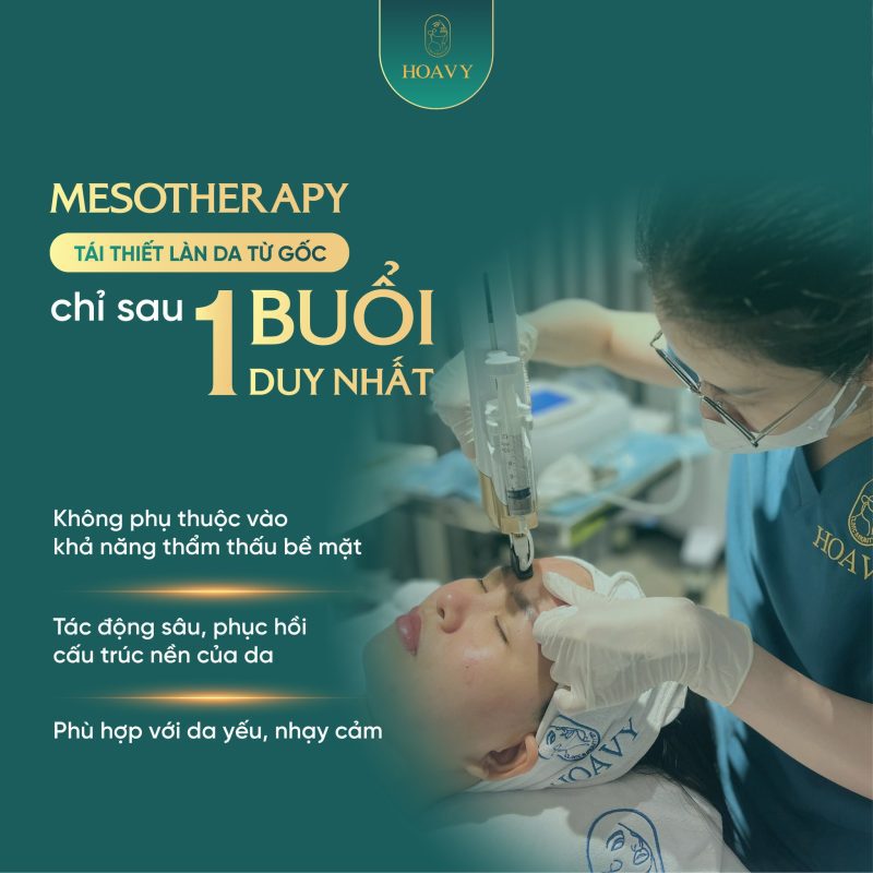 Chăm sóc da Hải Phòng – Hồi sinh làn da cùng liệu trình Mesotherapy tại Thẩm mỹ viện Hoa Vy 1 chăm sóc da Hải Phòng