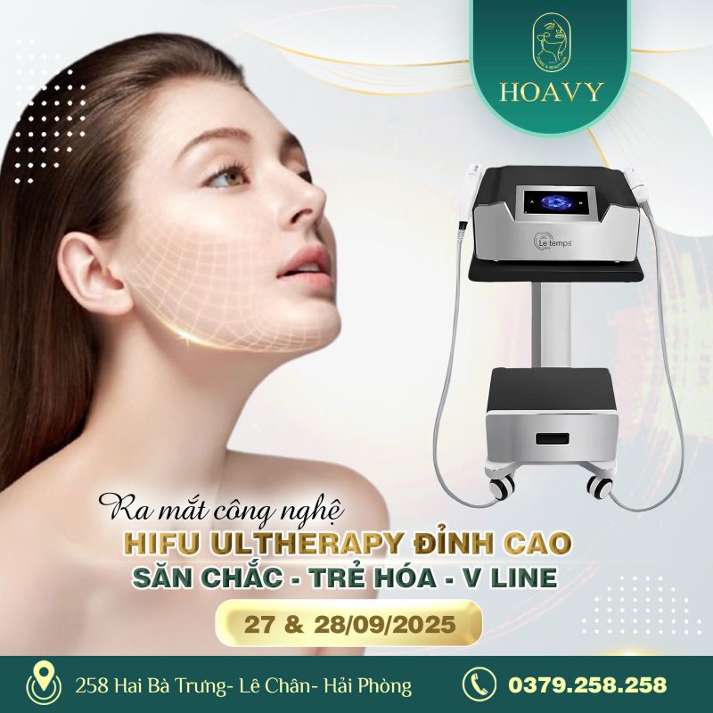 Nâng cơ mặt Hải Phòng với công nghệ HIFU ULTHERAPY chuẩn châu Âu tại thẩm mỹ viện Hoa Vy 1 Nâng cơ mặt Hải Phòng