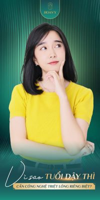 triệt lông tuổi dậy thì tại Hải Phòng