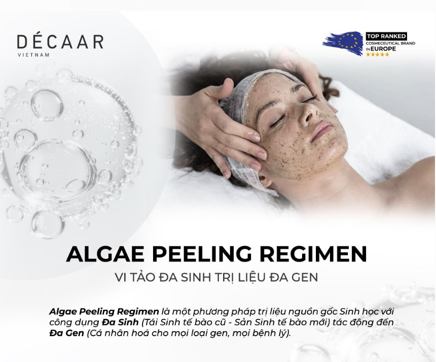 Liệu trình peel tảo Décaar tại sp châu Âu